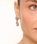Kiraz Pink Crystal Stoned Silver Plated Earring