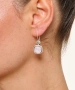 Kiraz Pink Crystal Stoned Silver Plated Earring