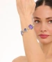 Kiraz Purple Enameled Silver Plated Bracelet