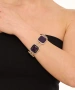 Kiraz Purple Enameled Silver Plated Bracelet
