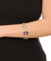 Kiraz Purple Enameled Silver Plated Bracelet