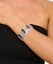 Kiraz Purple Enameled Silver Plated Bracelet