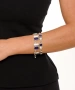 Kiraz Purple Enameled Silver Plated Bracelet
