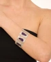 Kiraz Purple Enameled Silver Plated Bracelet