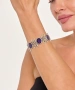 Kiraz Purple Enameled Silver Plated Bracelet
