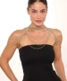 Kiraz Shoulder Accessory Silver Plated Body Accessory