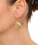Kiraz Silver And Gold Plated Earring