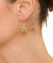 Kiraz Silver And Gold Plated Earring