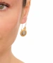 Kiraz Silver And Gold Plated Earring