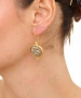 Kiraz Silver And Gold Plated Earring