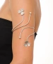 Kiraz Silver Plated Flower Arm Cuff