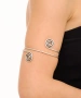 Kiraz Silver Plated Arm Cuff