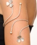 Kiraz Silver Plated Flower Arm Cuff