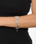 Kiraz Silver Plated Flower Bracelet