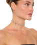 Kiraz Silver Plated Choker Necklace