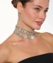 Kiraz Silver Plated Choker Necklace