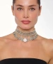 Kiraz Silver Plated Choker Necklace