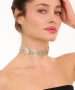 Kiraz Silver Plated Choker Necklace
