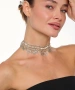 Kiraz Silver Plated Choker Necklace