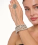 Kiraz Silver Plated Cleopatra Shahmaran Bracelet