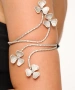 Kiraz Silver Plated Flower Arm Cuff