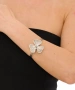 Kiraz Silver Plated Flower Bracelet