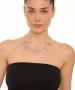 Kiraz Silver Plated Flower Necklace