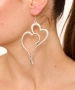 Kiraz Silver Plated Heart Earring