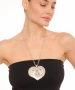 Kiraz Silver Plated Heart Necklace