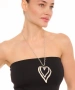Kiraz Silver Plated Heart Necklace