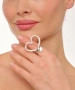 Kiraz Silver Plated Heart Ring