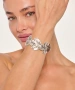 Kiraz Silver Plated Leaf Bracelet