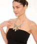 Kiraz Silver Plated Leaf Necklace