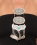 Kiraz Turquoise Stoned Silver Plated Necklace