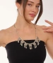 Kiraz Leather Silver Plated Necklace