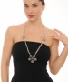 Kiraz Silver Plated Flower Necklace