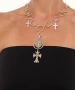 Kiraz Cross Silver Plated Necklace