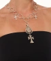 Kiraz Cross Silver Plated Necklace