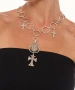 Kiraz Cross Silver Plated Necklace