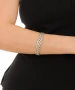 Kiraz Silver Plated Plait Bracelet