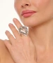 Kiraz Silver Plated Heart Ring