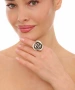 Kiraz Silver Plated Rose Ring