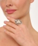 Kiraz Silver Plated Heart Ring