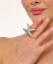 Kiraz Silver Plated Seashell Ring