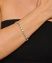 Kiraz Star Elastic Silver Plated Bracelet