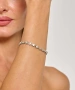 Kiraz Star Elastic Silver Plated Bracelet
