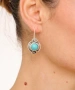 Kiraz Turquoise Stoned Silver Plated Earring