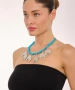 Kiraz Turquoise Beaded Silver Plated Necklace