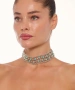 Kiraz Turquoise Stoned Choker Silver Plated Necklace
