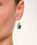Kiraz Turquoise Crystal Stoned Silver Plated Earring